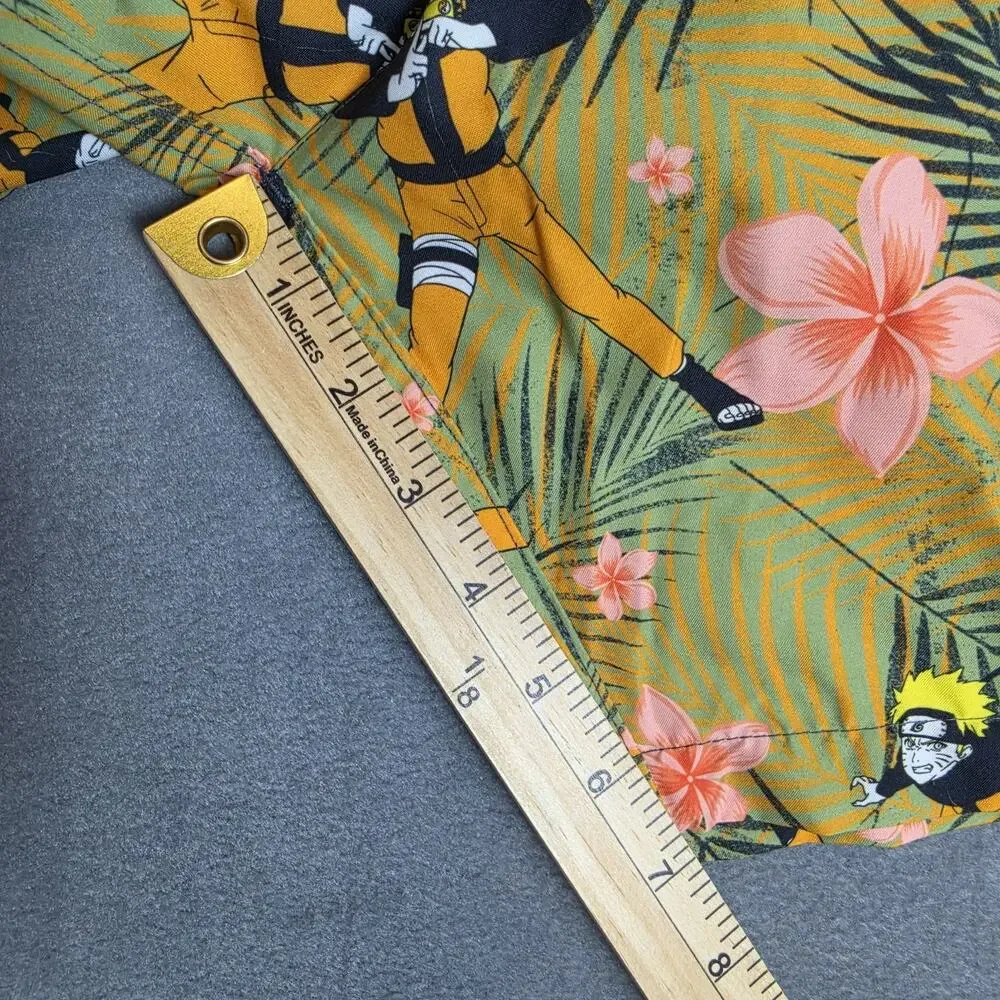 Naruto Shippuden Swim Trunks Men's Large Tropical Beach Board Shorts NWT Anime